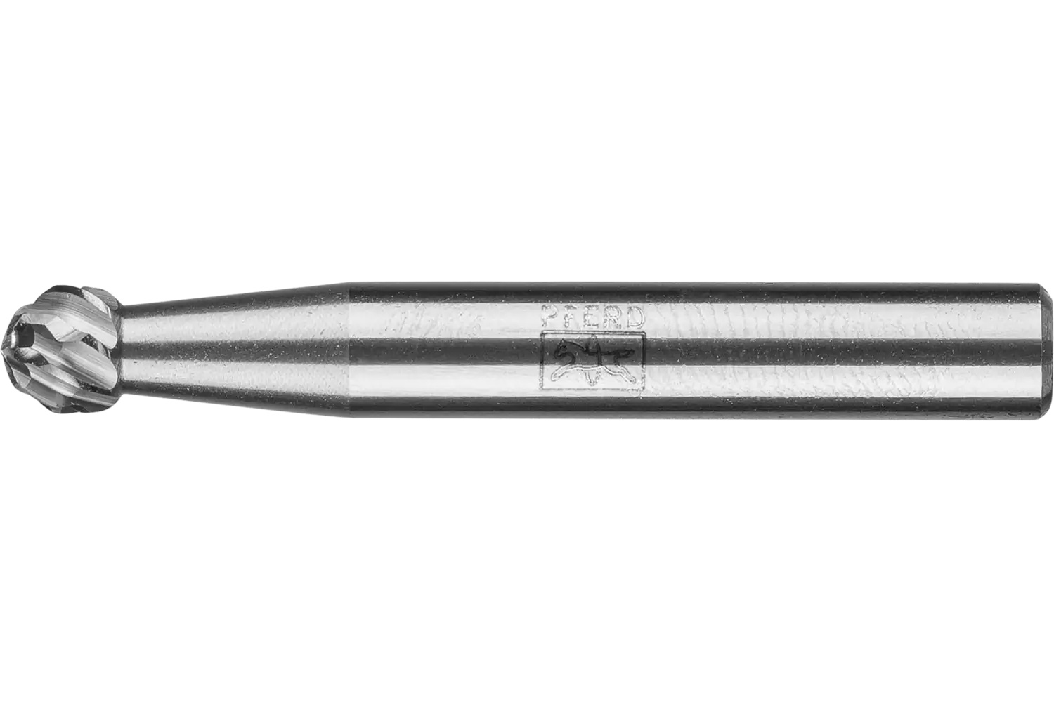 Picture of Pferd Carbide Bur SD-1 Ball Shape OMNI Double Cut 1/4" x 3/16" x 1/4" Shank